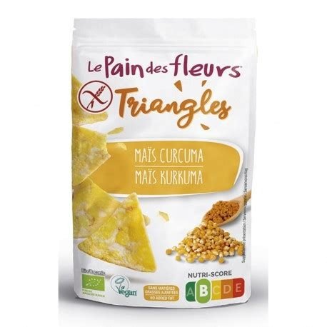 TRIANGULOS MAIZ Y CURCUMA LE PAIN DES FLEURS