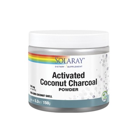 ACTIVATED COCONUT CHARCOAL 150 GR SOLARAY