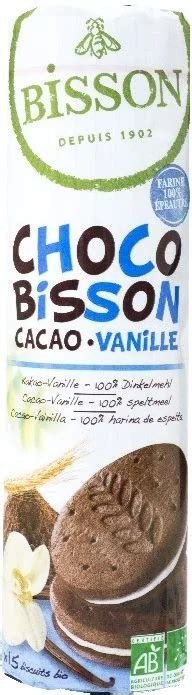 GALLETAS CHOCO BISSON ESPELTA Y VAINILLA