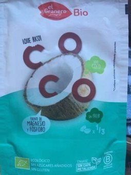 COPOS DE COCO TOSTADOS SNACK BIO 80GR -  EL GRANERO INTEGRAL
