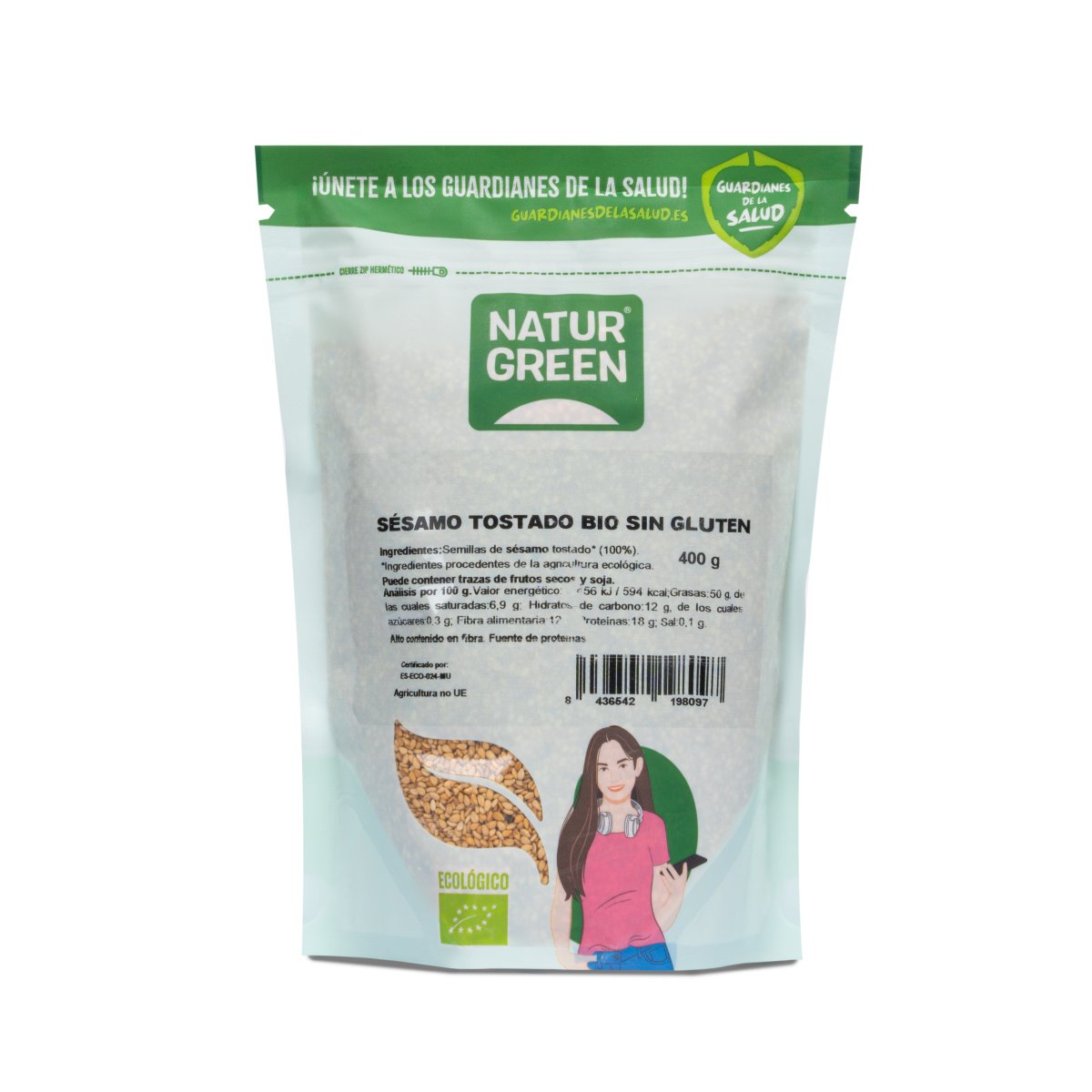 Sésamo Tostado NaturGreen 450g