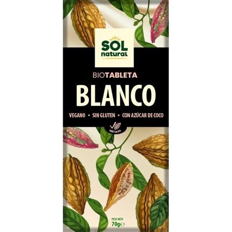 TABLETA CHOCOLATE BLANCO Y ARROZ HINCHADO SOL NATURAL