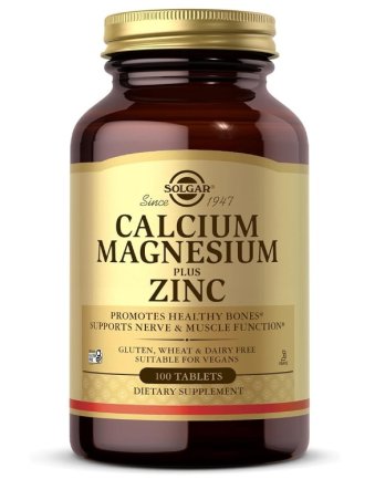 Solgar Calcio Magnesio Plus Zinc 100 Comprimidos