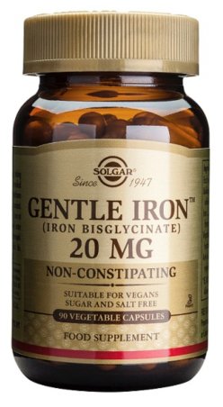 Solgar Hierro Gentle 20mg 90 Cápsulas