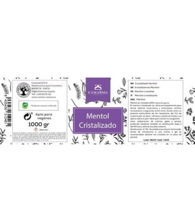 MENTOL CRISTALIZADO CAMASSIA 50 GR
