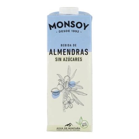BEBIDA ALMENDRAS SIN GLUTEN MONSOY 1 L
