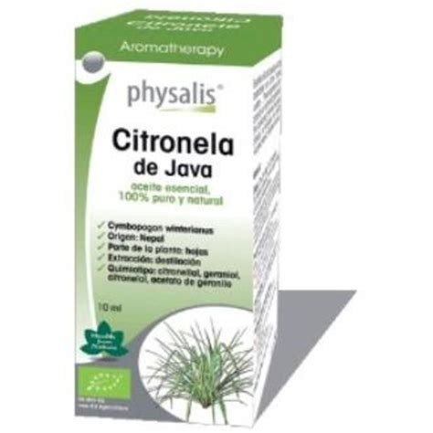 ACEITE ESENCIAL DE CITRONELA DE JAVA. PHYSALIS
