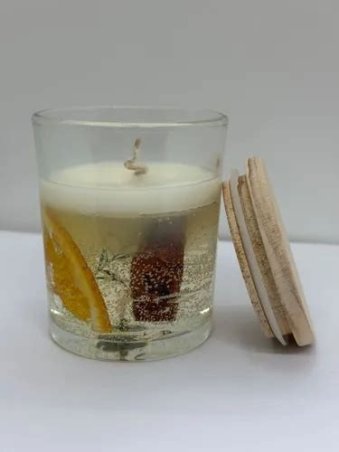 VELA CANELA Y LIMON ARTESANAL