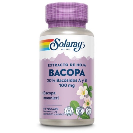 BACOPA SOLARAY 20% 100MG 60TAB