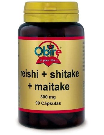 REISHI+SHITAKE+MAITAKE 300 MG 90 CAP ORIBE