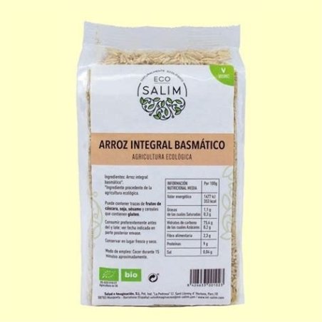 ARROZ BASMATI INTEGRAL ECO 1KG ECOSALIM