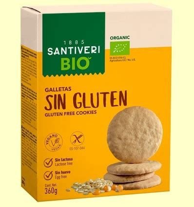 GALLETA DIGESTIVE SIN GLUTEN BIO SANTIVERI