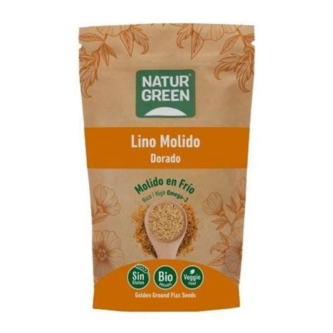 SEMILLAS LINO DORADO POLVO 225GR. NATURGREEN