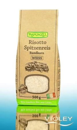 ARROZ LECHE DE GRANO REDONDO BLANCO RAPUNZEL 500 G