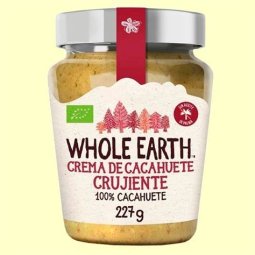 CREMA CACAHUETE BIO WHOLE EARTH 227 G