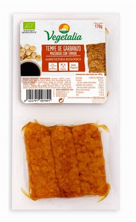 TEMPE DE GARBANZO CON TAMARI VEGETALIA 170GR