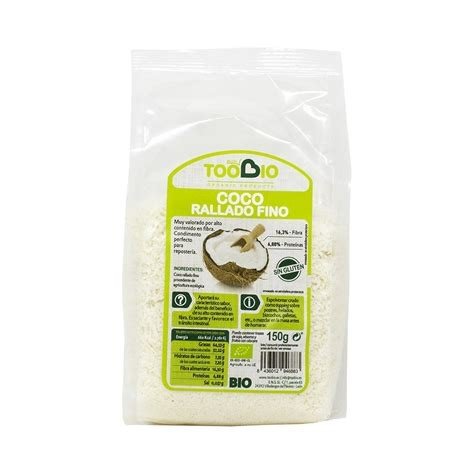 COCO RALLADO FINO 150G TOOBIO