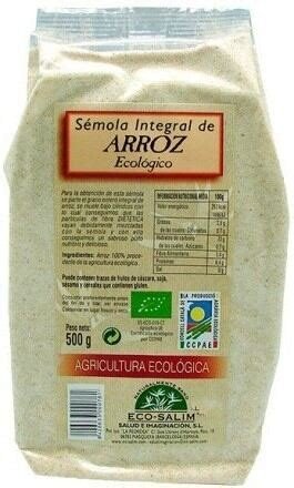 SEMOLA INT ARROZ ECO 500GR ECOSALIM