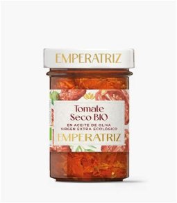 TOMATE SECO ECOLOGICO EN ACEITE DE OLIVA VIRGEN EXTRA 155 G EMPERATRIZ