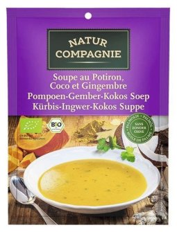 SOPA DE CALABAZA CON JENGIBRE Y COCO 40 GR NATUR C.