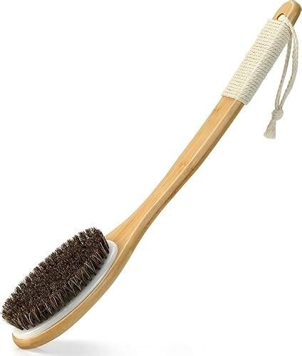 ESCOBILLA DE BAMBU LARGO PARA DUCHA