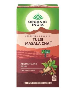TE TULSI MASALA CHAI 25 BOLSAS INFUSION ORGANIC INDIA