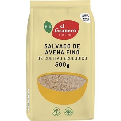 SALVADO DE AVENA FINO BIO 500 G EL GRANERO