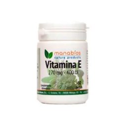 VITAMINA E NATURAL 60 PERLAS 268 MG. MANABIOS