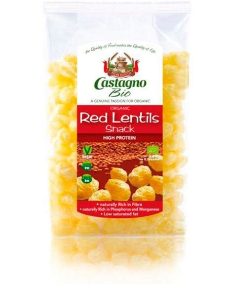 SNACK DE LENTEJAS ROJAS CASTAGNO 50GR