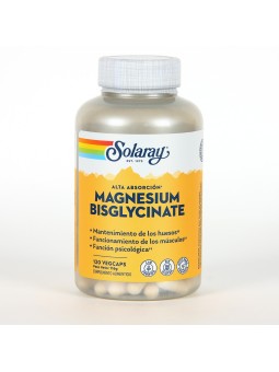 BISCIGLINATO DE MAGNESIO SOLARAY 120 CAPSULAS