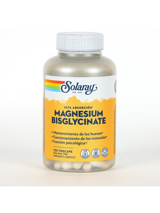 BISCIGLINATO DE MAGNESIO SOLARAY 120 CAPSULAS