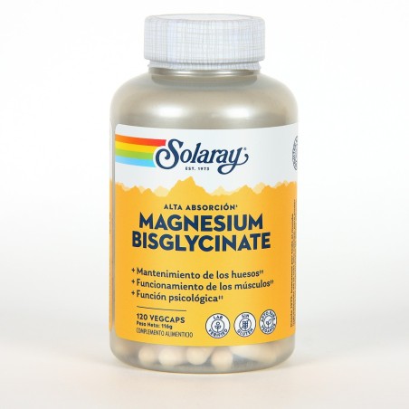 BISCIGLINATO DE MAGNESIO SOLARAY 120 CAPSULAS