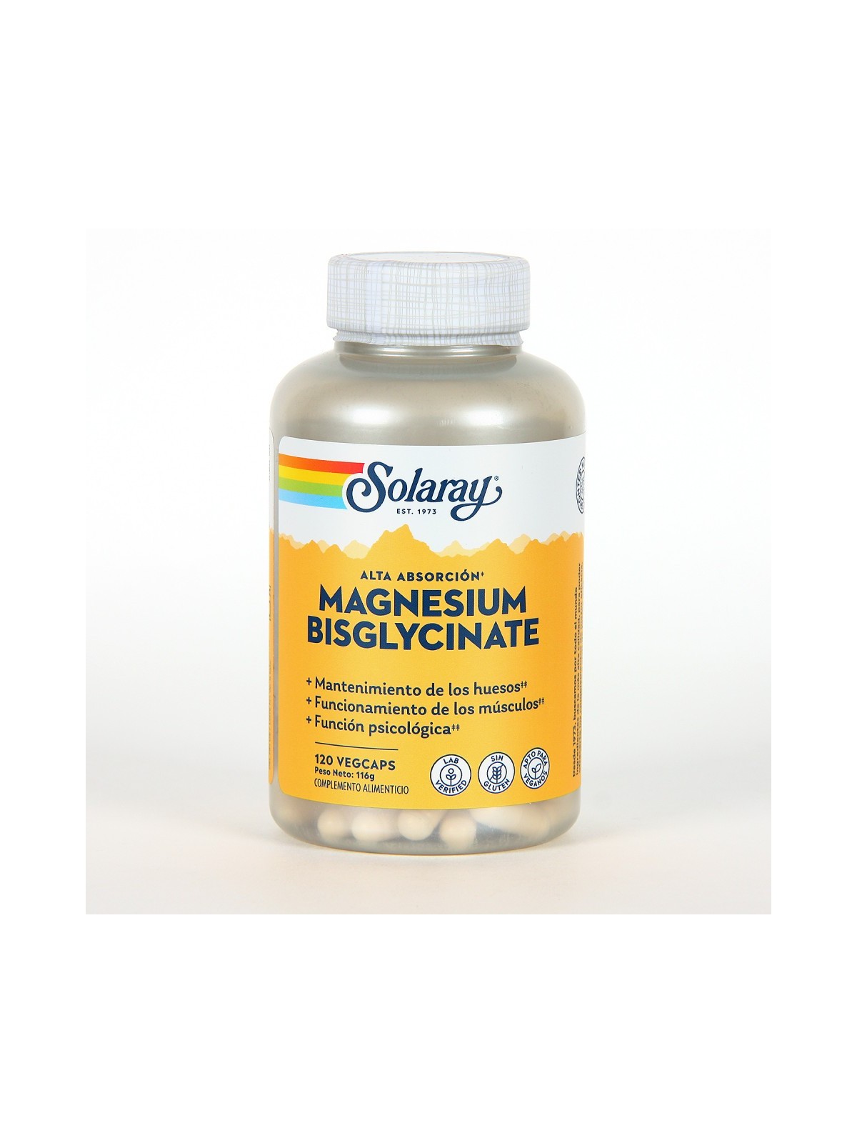BISCIGLINATO DE MAGNESIO SOLARAY 120 CAPSULAS