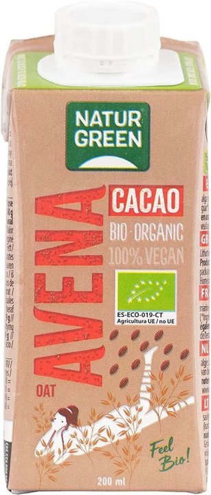 CHOCO AVENA NATURGREEN 200 ML