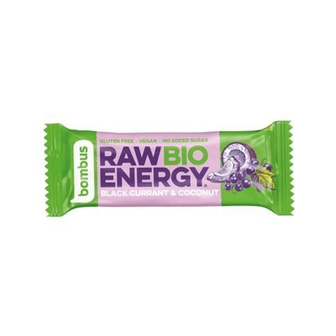 RAW ENERGY BLACK CURRANT Y COCONUT BOMBU