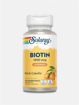 BIOTIN 1000 MCG. 100 COMP. SOLARAY