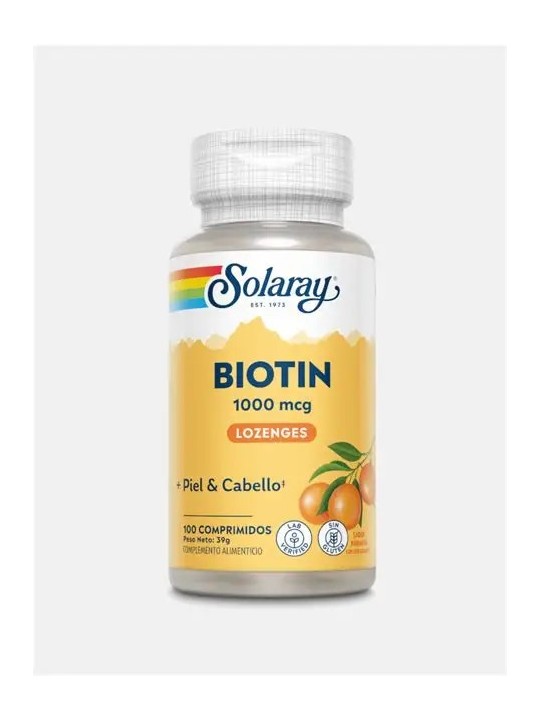 BIOTIN 1000 MCG. 100 COMP. SOLARAY