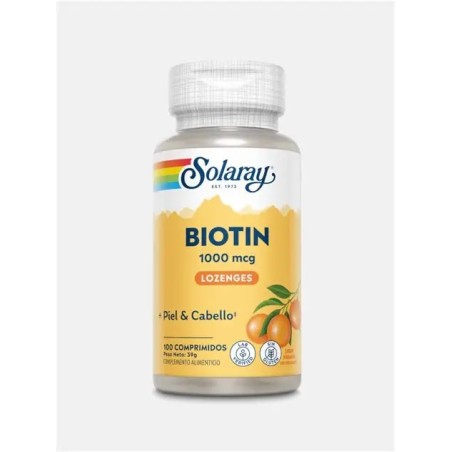 BIOTIN 1000 MCG. 100 COMP. SOLARAY