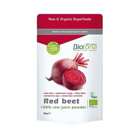 REMOLACHA ROJA POLVO 200GR BIOTONA