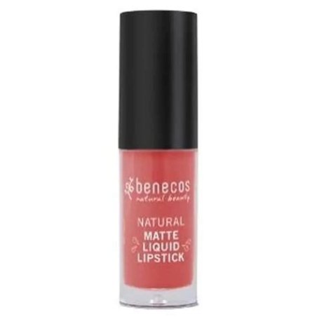 BARRA DE LABIOS MATE LIQUIDA CORAL KISS BENECOS
