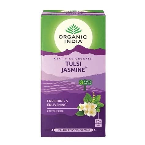 TULSI JAZMIN TE ORGANIC INDIA INFUSION 25 BOLSAS