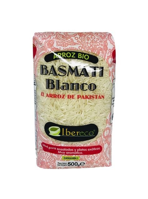 ARROZ BASMATI BLANCO BIO 500GR
