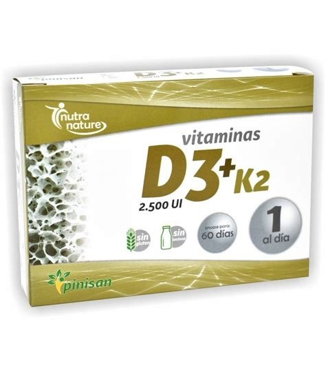 VITAMINA D3 Y K2 PINISAN 60 CAPSULAS