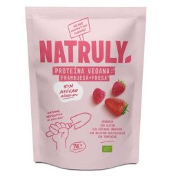 PROTEINA VEGANA SABOR FRESA FRAMBUESA NATRULY