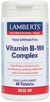 VITAMINA B100 COMPLEX 60 TABLETAS LAMBERTS