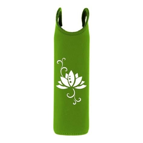 FUNDA FLASKA NEOPRENO FLOR DE LOTO 0,75 L