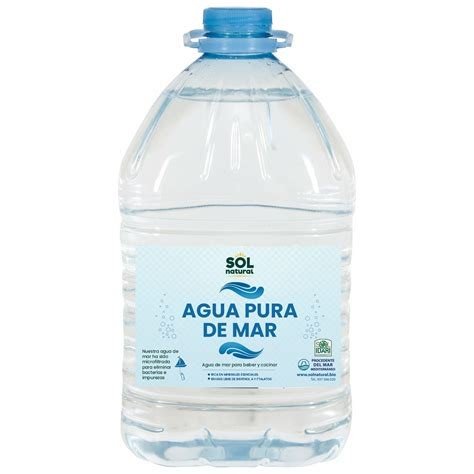 AGUA PURA DE MAR SOL NATURAL. 5L