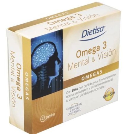 OMEGA 3 MENTAL Y VISION 45 PERLAS DIETISA