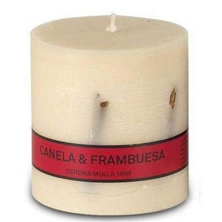 VELA ARTESANAL CANELA Y FRAMBUESA