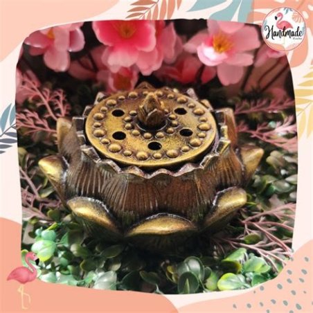 QUEMADOR FLOR DE LOTO GRANDE3 9 CM